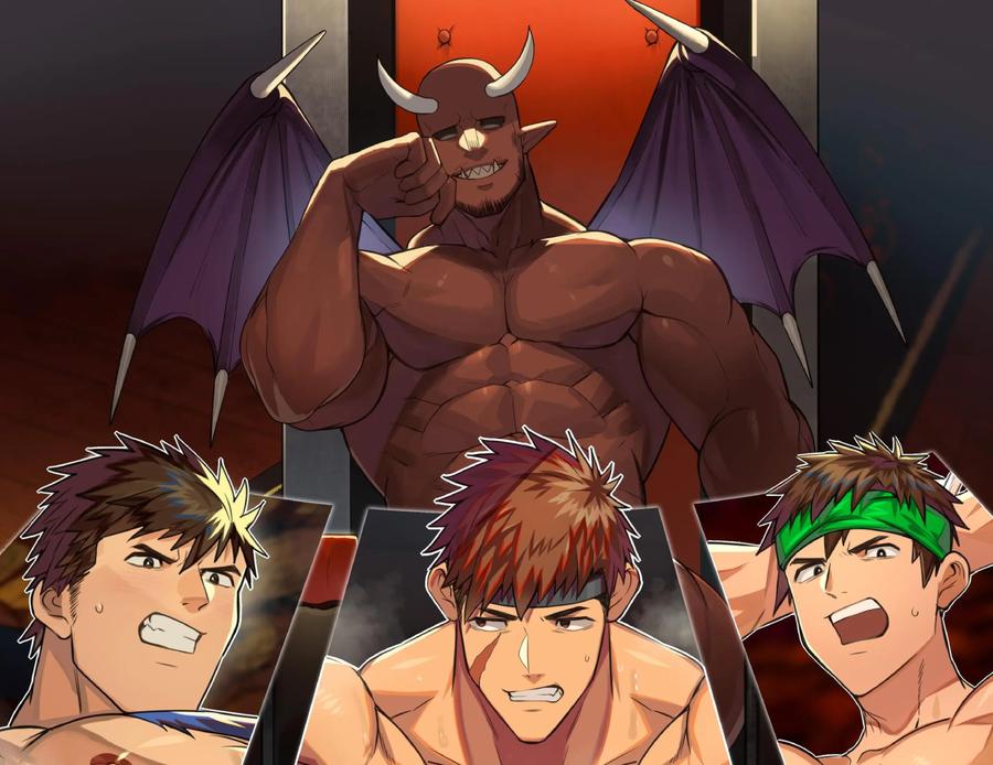 A-Group-Of-Muscular-Heroes-Are-Aroused-By-A-Sexual-Mark-That-Prevents-Ejaculation-And-Have-Sex-With-An-Orc-By-Takao-No-Gami-Toiro-Jp page 41