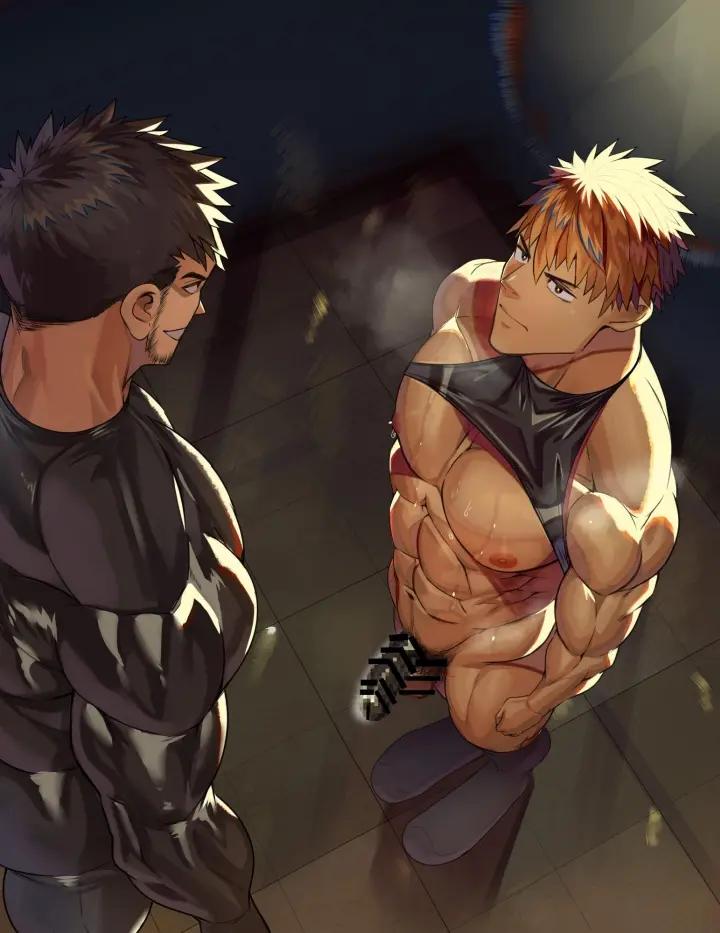 A-Muscle-Hero-Transformed-Into-A-Combatant-In-A-Perverted-Mask-Skin-With-A-Small-Frys-Dick-Erect-And-Male-Orgasmic-Sex-By-Takao-No-Gami-Toiro-Jp page 41