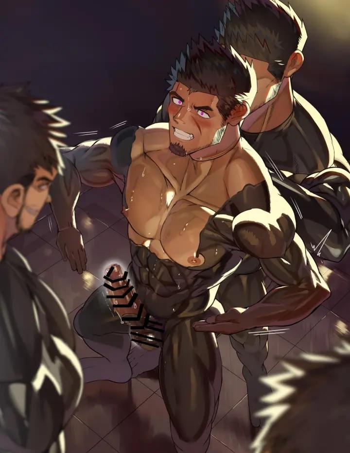 A-Muscle-Hero-Transformed-Into-A-Combatant-In-A-Perverted-Mask-Skin-With-A-Small-Frys-Dick-Erect-And-Male-Orgasmic-Sex-By-Takao-No-Gami-Toiro-Jp page 50