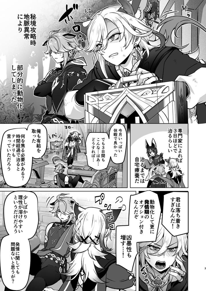Genshin-Impact-Dj-Jimyaku-Ijoude-Doubutsu-Ka-Hatsujou-Shite-Sukebe-Shi-Makuru-Hanashi-By-Orgasm-Slap-Ichino-Milk-Jp page 2