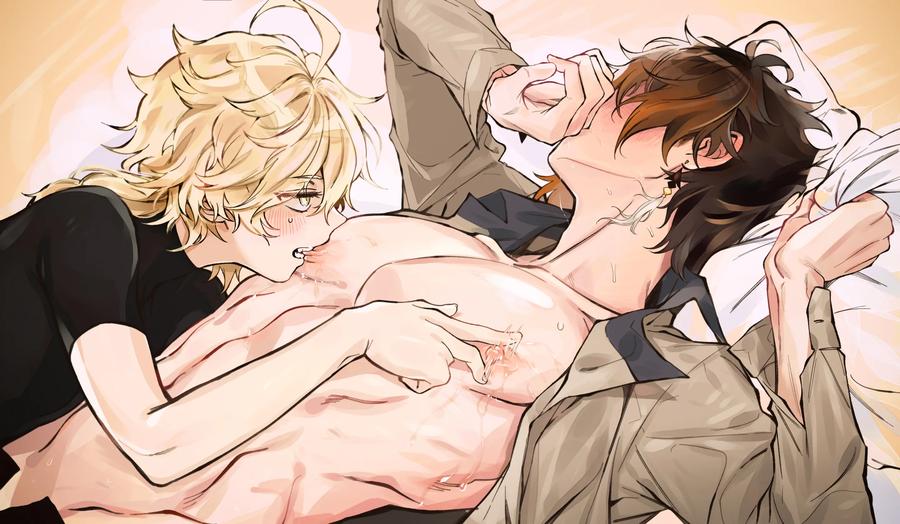 Genshin-Impact-Dj-Pixiv-Genshin-Impact-Characters-Zhongli-And-Kaveh-X-Alhaitham-By-Mob-Hwan-Uncensored-Eng page 7