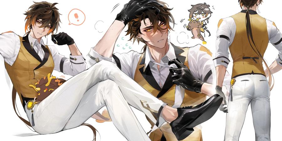Genshin-Impact-Dj-Pixiv-Genshin-Impact-Characters-Zhongli-And-Kaveh-X-Alhaitham-By-Mob-Hwan-Uncensored-Eng page 35