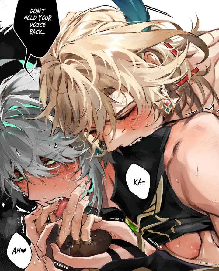 Genshin-Impact-Dj-Pixiv-Genshin-Impact-Characters-Zhongli-And-Kaveh-X-Alhaitham-By-Mob-Hwan-Uncensored-Eng page 73