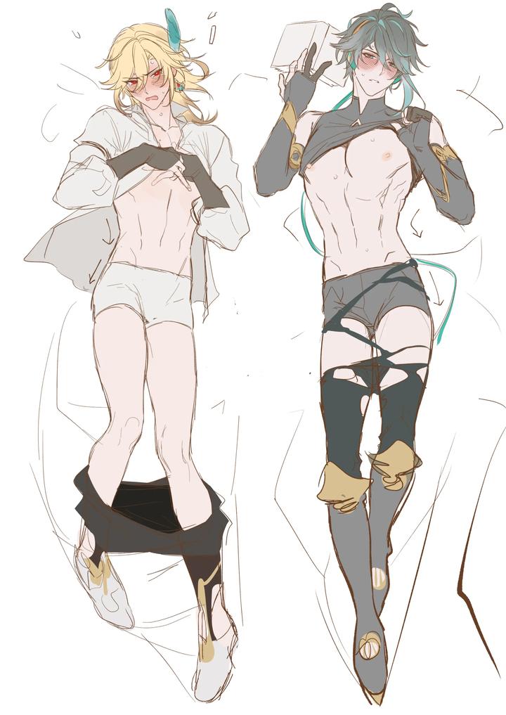 Genshin-Impact-Dj-Pixiv-Genshin-Impact-Characters-Zhongli-And-Kaveh-X-Alhaitham-By-Mob-Hwan-Uncensored-Eng page 89