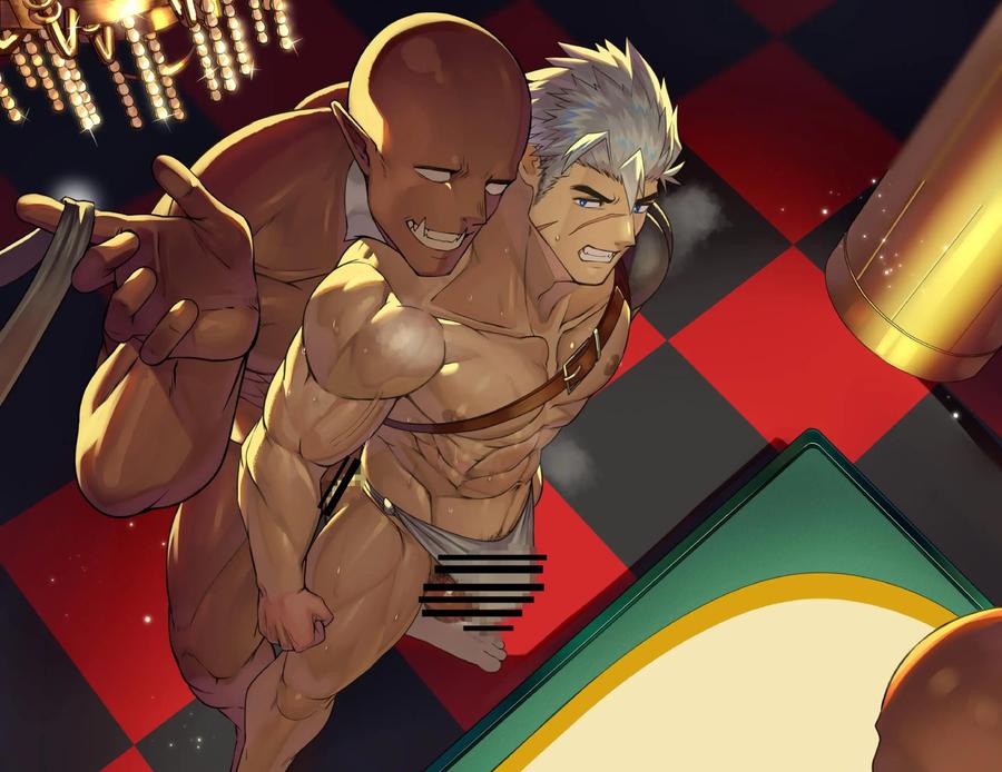 Muscular-Knights-Humiliated-And-Ejaculated-By-Big-Cocked-Orcs-At-An-Erotic-Casino-By-Takao-No-Gami-Toiro-Jp page 52