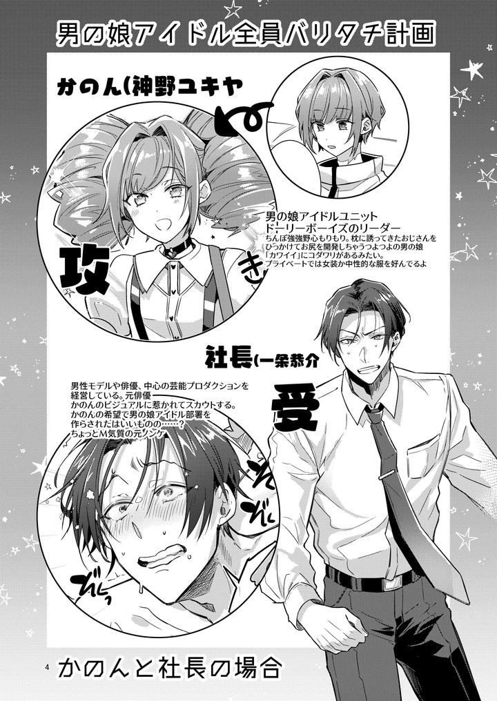 Otokonoko-Idol-Zenin-Baritachi-Keikaku-Vol-1-Kanon-To-Shachou-No-Baai-By-Keisotsu-Wacoco-Waco-Jp page 4